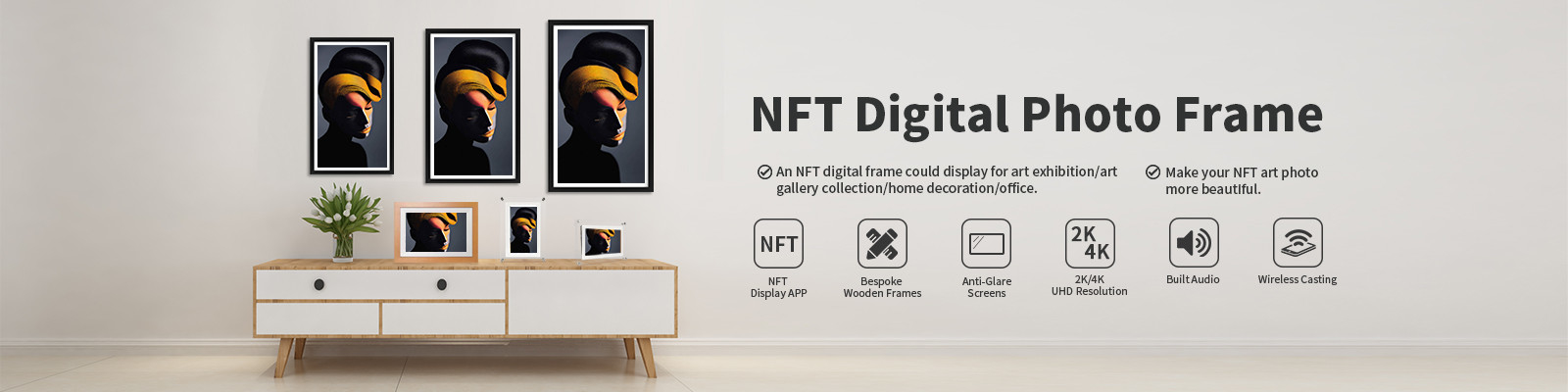 Cadre de NFT Digital